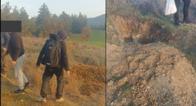 Kaçak defineciler kazı yaparken yakalandı