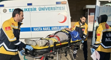 Kontrolden çıkan beton mikseri devrildi : 1 yaralı