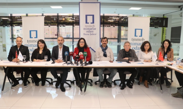 Mimarlar Odası Bursa şubesi'nden açıklama