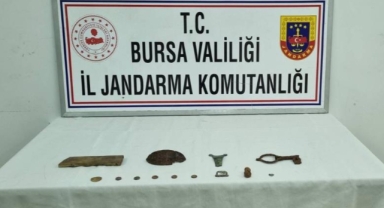 Orhangazi'de kaçak kazı yapan 7 kişi yakalandı