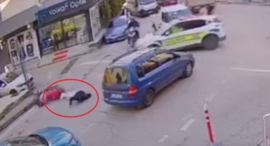 Polisten kaçan motosikletli kaza yaptı