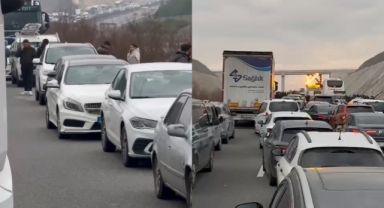 Tanker devrildi, Bursa İzmir otobanı trafiğe kapandı