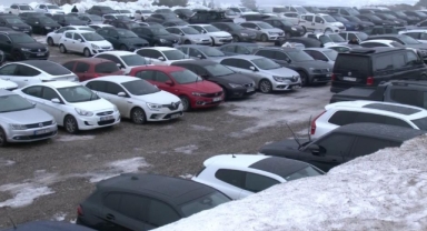Uludağ'da sömestr öncesi otopark kaosu