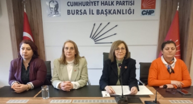 CHP Bursa İl Kadın Kolları'ndan basın açıklaması