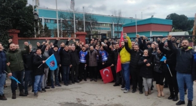 Karbosan sendikalandı, işçi çiftetelli ile kutladı
