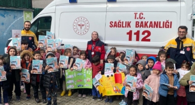 Miniklerde '112 Acil' farkındalığı oluşuyor
