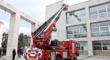 Nilüfer Belediyesi'nde yangın tatbikatı