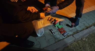 Büfe hırsızları, bekçiler tarafından yakalandı