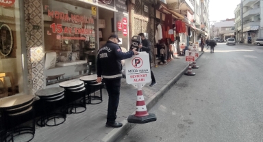 Kaldırım işgali yapan işyerlerine ceza yağdı