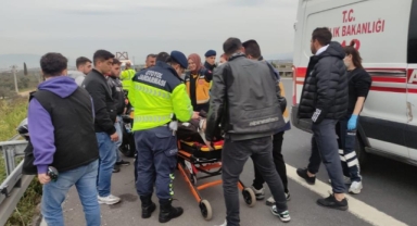 Otobanda motosiklet kazası