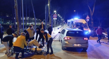Otomobil ile motosiklet çarpıştı: 1 yaralı