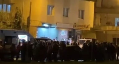 Yol verme kavgasına ortalık savaş alanına döndü