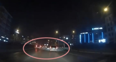 Makas atan araçlar, trafiği tehlikeye soktu