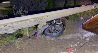 Motosiklet sürücüsünün otoban'da feci ölümü