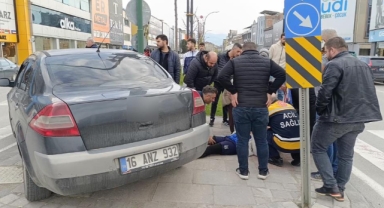 Otomobilin çarptığı bisikletli çocuk yaralandı