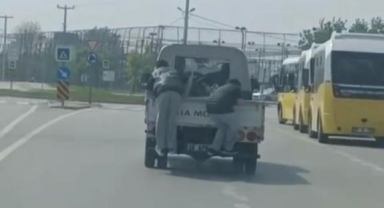 Tehlikeli yolculuk kamerada