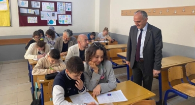 Veliler sınav heyecanı yaşadı, ter döktü