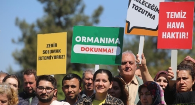 Bursa'da köylüler beton santrali için ayakta