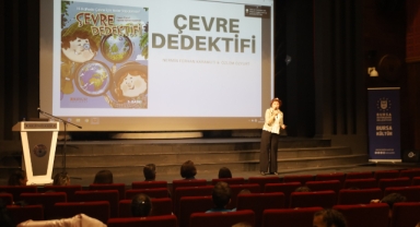 ‘Çevre Dedektifi’ kitabının yazarı çocuklarla buluştu