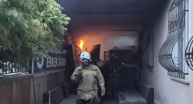 İnegöl'de öğrenci yurdunda korkutan yangın