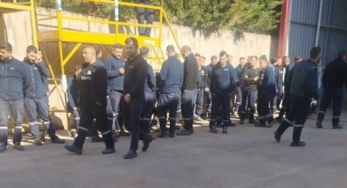 İnegöl'de otobüs fabrikasında grev