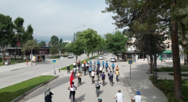 İnegöl’de pedallar temiz gelecek için döndü