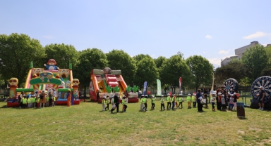 Uluslararası Spor Festivali’nde çocuklar doyasıya eğlendi