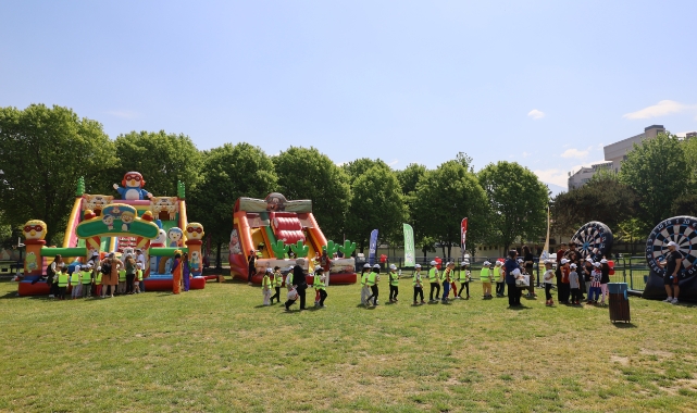 Uluslararası Spor Festivali’nde çocuklar doyasıya eğlendi