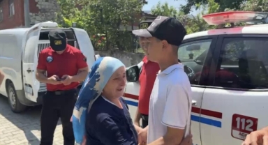 5 gündür kayıp oğluna böyle kavuştu