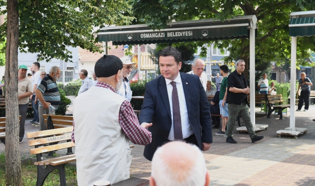 Başkan Aydın Osmangazi’yi mahalle mahalle geziyor