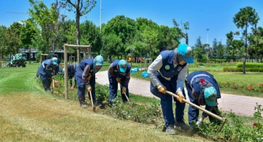 Büyükşehir ile parklar yaza hazır