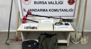 İnegöl'de defineci operasyonu
