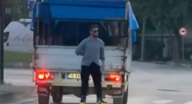 Tehlikeli yolculuk kamerada