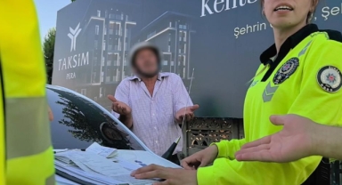 Alkollü yakalanan sürücü polise isyan etti