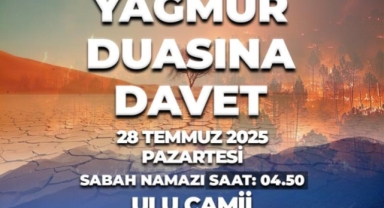 Bursa Müftülüğü’nden yağmur duasına davet