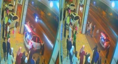Gelini alan araba damatsız böyle harekete geçti