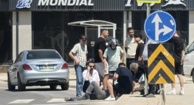 İnegöl'de cip ile elektrikli bisiklet çarpıştı: 1 yaralı