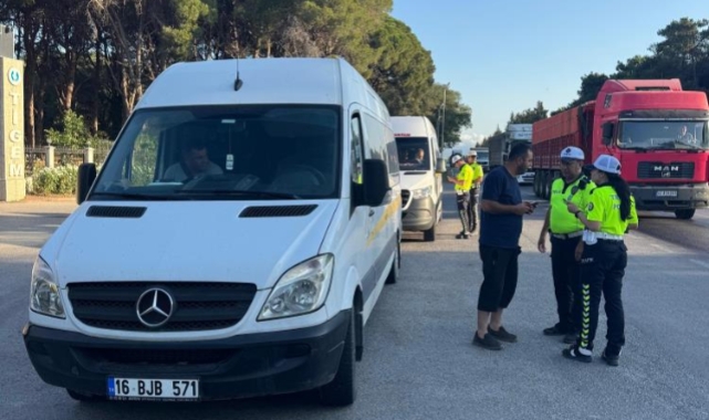 Karacabey'de 20 servise ceza