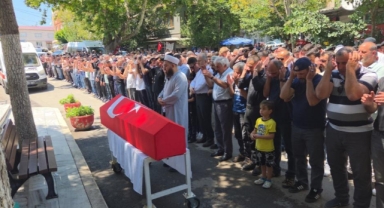 Kolon kanserine yenik düşen uzman jandarma son yolculuğuna uğurlandı