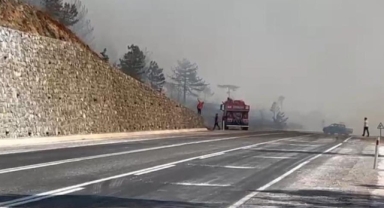 Orhaneli'de orman yangını!