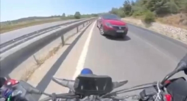Ters şeritte faciaya ramak kaldı