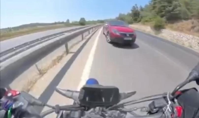 Ters şeritte faciaya ramak kaldı