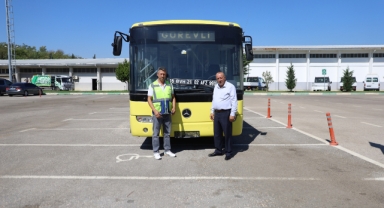 Adıyaman Belediyesi'ne hibe edilen otobüs yola çıktı