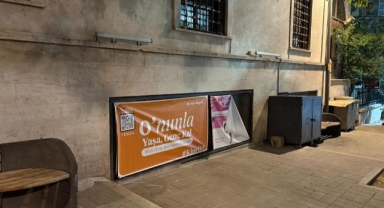 Bursa'da merak uyandıran pankartlar: