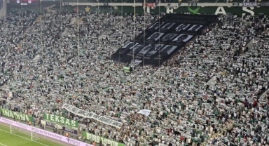 Bursaspor Eskişehirspor maçında orman şehitleri anıldı