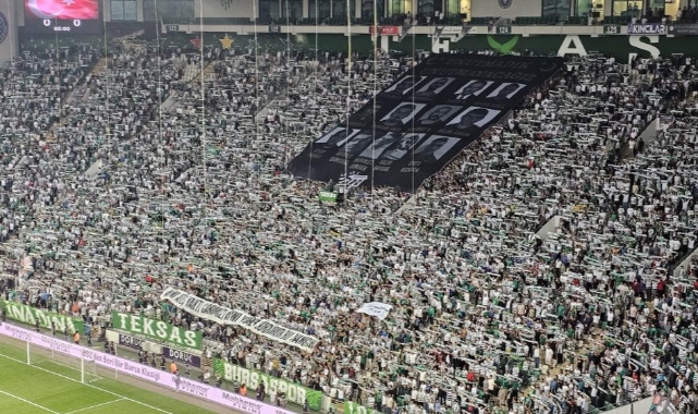 Bursaspor Eskişehirspor maçında orman şehitleri anıldı