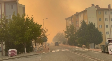 Çanakkale şehir merkezi dumanlara teslim oldu