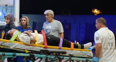 İnegöl'de balkondan düşen çocuk hastaneye kaldırıldı