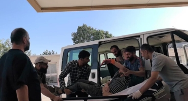 İnegöl'de inşaatta iş kazası