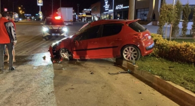 Kontrolden çıkan otomobil takla attı: 1 yaralı